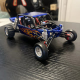 Blue W/ Flames SandRail 1/24 Scale Model By Jada Toys 8?? Long Shipped From USA Model