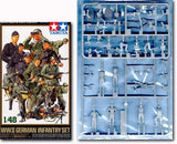Tamiya 32512 1/48 Scale Military Figures Model Kit WWII German Infantry Army Set Model