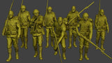 1/35 Scale WWII Japanese Infantry 8 Soldiers Figures Model Kit Resin Printed Model