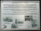 Photo 6x4 The Sebastapol Cannon information board, Brampton Road, Hunting c2019 Model