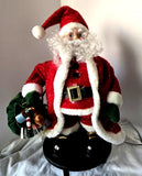 Avon 14" Fiber Optic Santa Clause  Electric Musical Color Changing w/Plug WORKS! Model