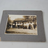 Early 1900s Bus Passenger Transfer Co Antique Photo Boarded Image Large Group Model