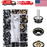Versatile 150 PCS Stainless Steel Snap Kit for Canvas, Furniture & Boat Use Model