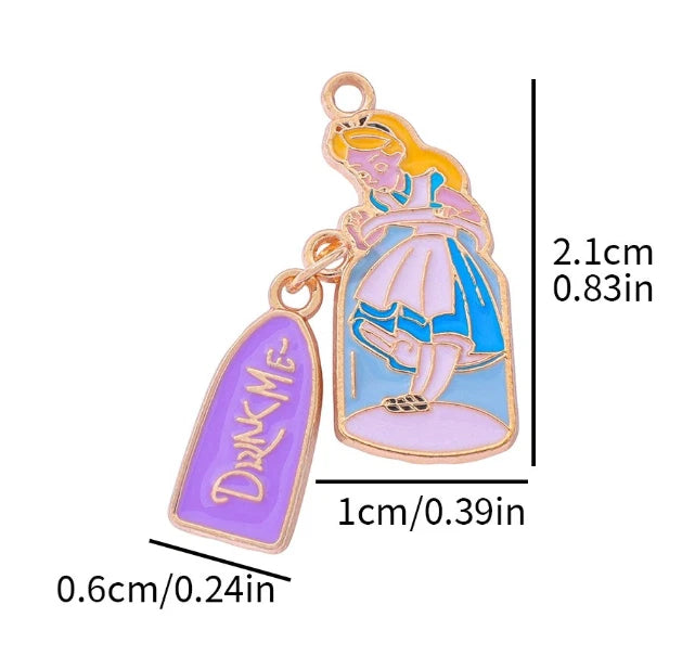 Lot cartoon princess charm Pendant DIY bracelet Necklace earring Jewelry Making Charms
