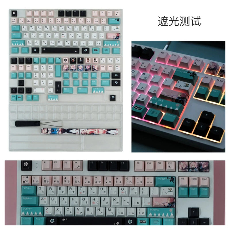 Anime Fate Grand Order Okita Souji Sex Keycap142 Keycaps for Cherry MX Keyboard Model
