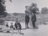 1910s Women Bathing Suits Diving Board Pond Photograph Model