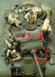 1/35 resin figures model kit WW II US Tank crew 4 man unassembled unpainted Model