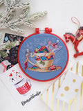 DIY Counted Cross Stitch Kit "Sweet dreams" with hoop Model