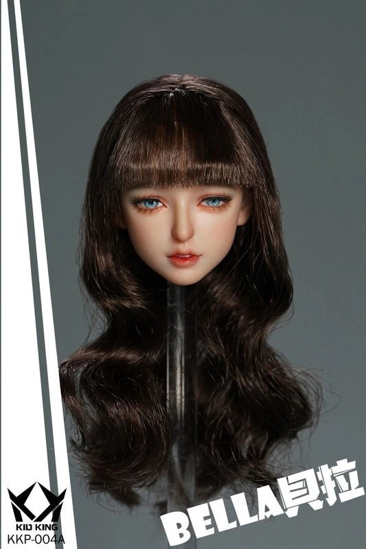 KID KING KKP004 A 1/6 BELLA Head carving model for 12 Female Dolls Model