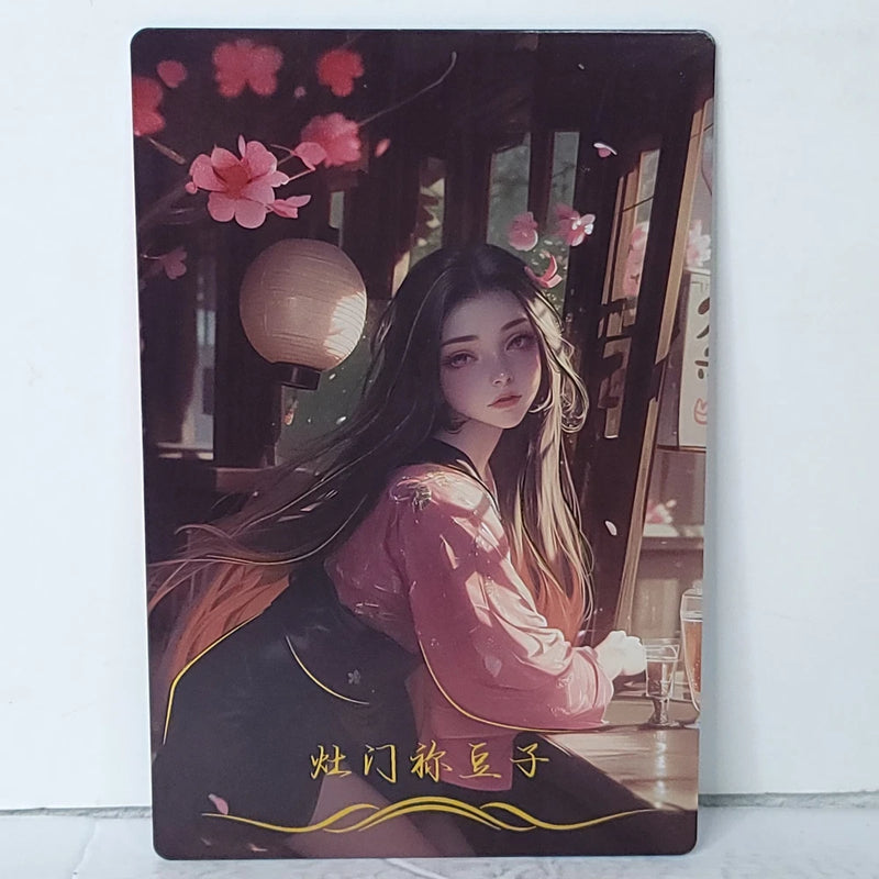 Nezuko Real Life Waifu Card Anime Girl Wall Art Oversized Board A5 Model