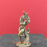 Brass Metal Fist King Unknown Fire Dance Beautiful Girl Figurine Model Model