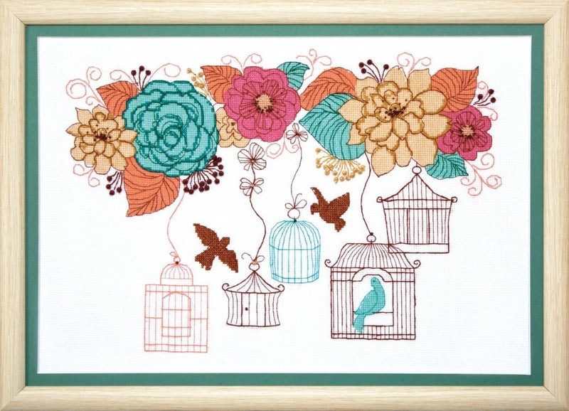 DIY Mixed technique stitch kit "Spring fantasy" Model