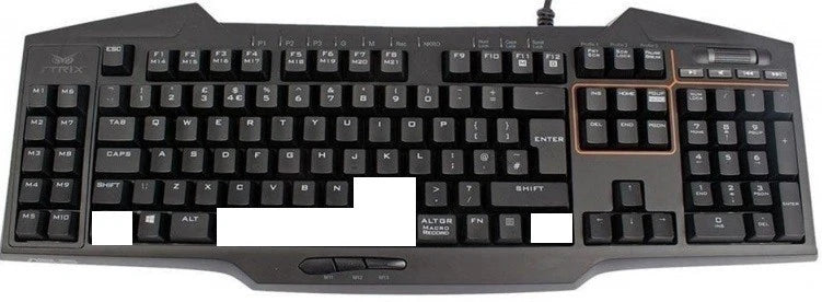 ST110 Replacement single key cap for keyboard Asus Strix Tactic Pro Model