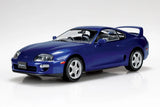 Aoshima 1/24 Toyota Supra JZA80 1996 Blue Plastic Model Kit Snap Car Model