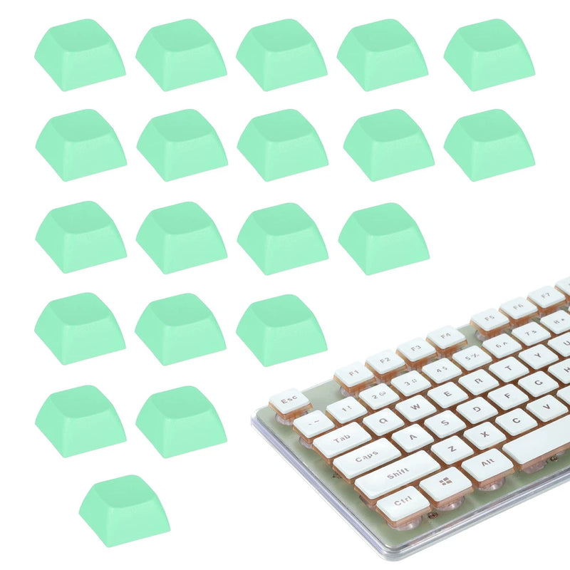 20Pcs XDA Profile Keycap Set PBT Mechanical Numeric Keypads, Green Model