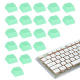 20Pcs XDA Profile Keycap Set PBT Mechanical Numeric Keypads, Green Model