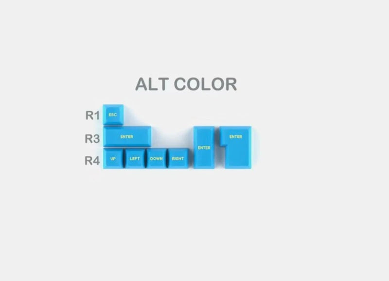 ABS Doubleshot SA Cyberpunk Pumper Keycap ALT COLOR Kit,8pcs  MDX-34728-13 Model