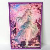 Firefly Cherry Blossoms Purple Waifu Card Anime Girl Wall Art Oversized Board A5 Model