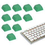 10Pcs XDA Profile Keycap Set PBT Mechanical Numeric Keypads, Sea Green Model