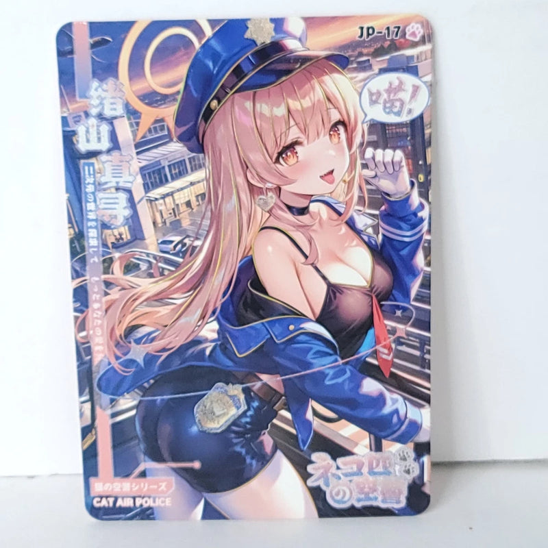 Yuina Shirakawa Police Neko Waifu Card Anime Girl Wall Art Oversized Board A5 Model