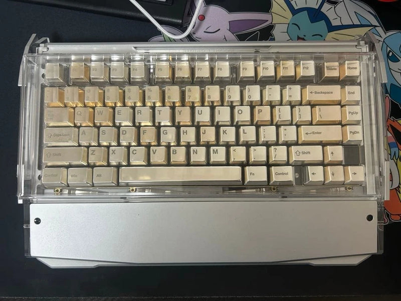 Angry Miao Black Diamond 75 Silver Full Metal Keycaps Mechanical Keyboard Model