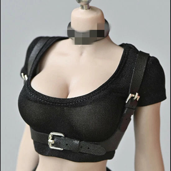 1:6 Female Black Shoulder Strap Model for 12" Tbl Phicen Ud Action Figure Model