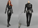 ZYTOYS 1/6 Black Tight Jumpsuit Black Widow Bodysuit Model Model