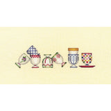 Le Bonheur des Dames counted cross stitch kit "Eggcups Collection", 6x21cm, DIY Model