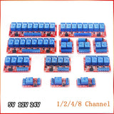 1 / 2 / 4 / 8 Channel Relay Board Module for Raspberry Pi ARM AVR DSP PIC MCU Model