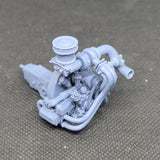 Turbo Volkswagen 1600 Flat 4 model engine resin 3D printed 1:24 scale Model