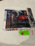 5D DIY Diamond Art Painting Kit Craft Dragon on Stained Glass Model