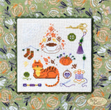 DIY Cross Stitch Embroidery Kit Amber handicrafts Cozy Autumn (Fall) Craft Model