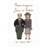 Le Bonheur des Dames counted cross stitch kit "Silver Wedding Anniversary", 10x1 Model