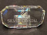 Authentic SWAROVSKI Exclusive DEALER PLAQUE "Swarovski Silver Crystal" - 1 chip Model