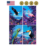 4 Pack Animals Diamond Art Kits for Adults, 5D Diamond Painting Kit Model