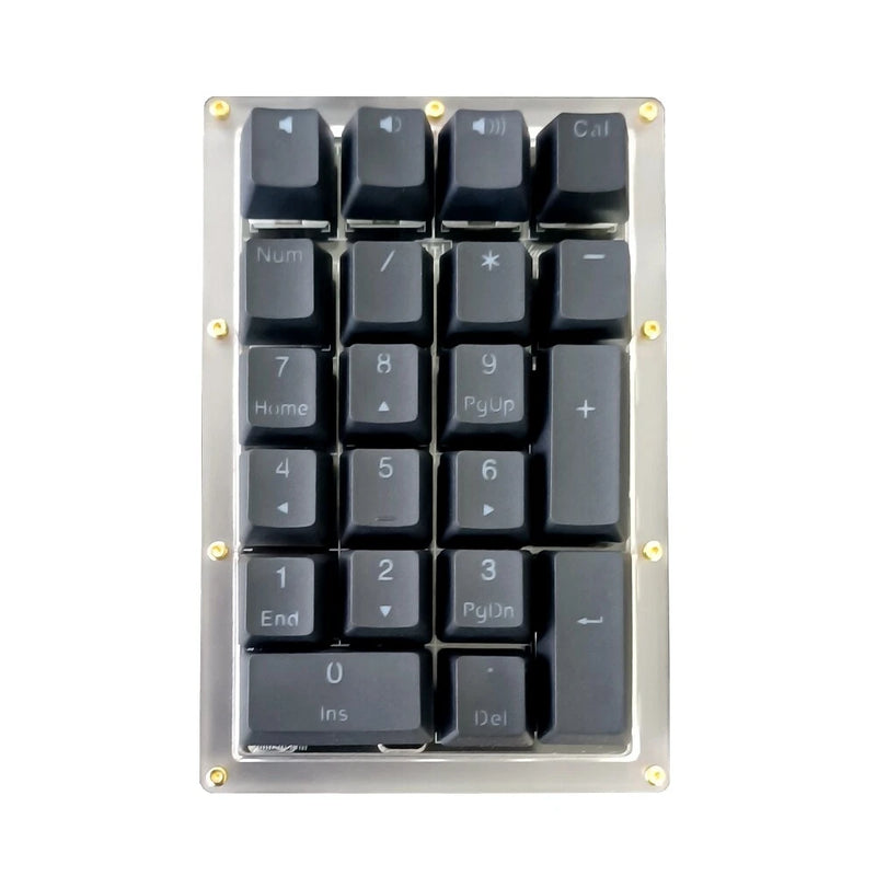 21 Keys Number Keypad Keycap OEM Profile Shine Through Double shot PBT Keycap Model