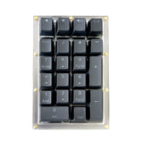21 Keys Number Keypad Keycap OEM Profile Shine Through Double shot PBT Keycap Model