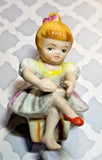 Vintage Ballerina Figurine Signed Japan Ballerina Display Collector Shelf Sitter Model