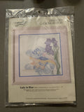 Lady In Blue Something Special Linen to Cross Stitch Kit # 70058 New Sealed Model