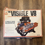 NOS Vintage 1960s Renwal Model The Visible V8 Engine Model Assembly Kit Open Box Model
