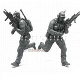 Running Modern Soldier Unpainted 1/35 Resin Figure Model Kit Unassembled NAI-17 Model