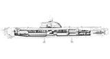 Fascinations Metal Earth German U-Boat Type XXI 3D Laser Cut Steel Model Kit Model