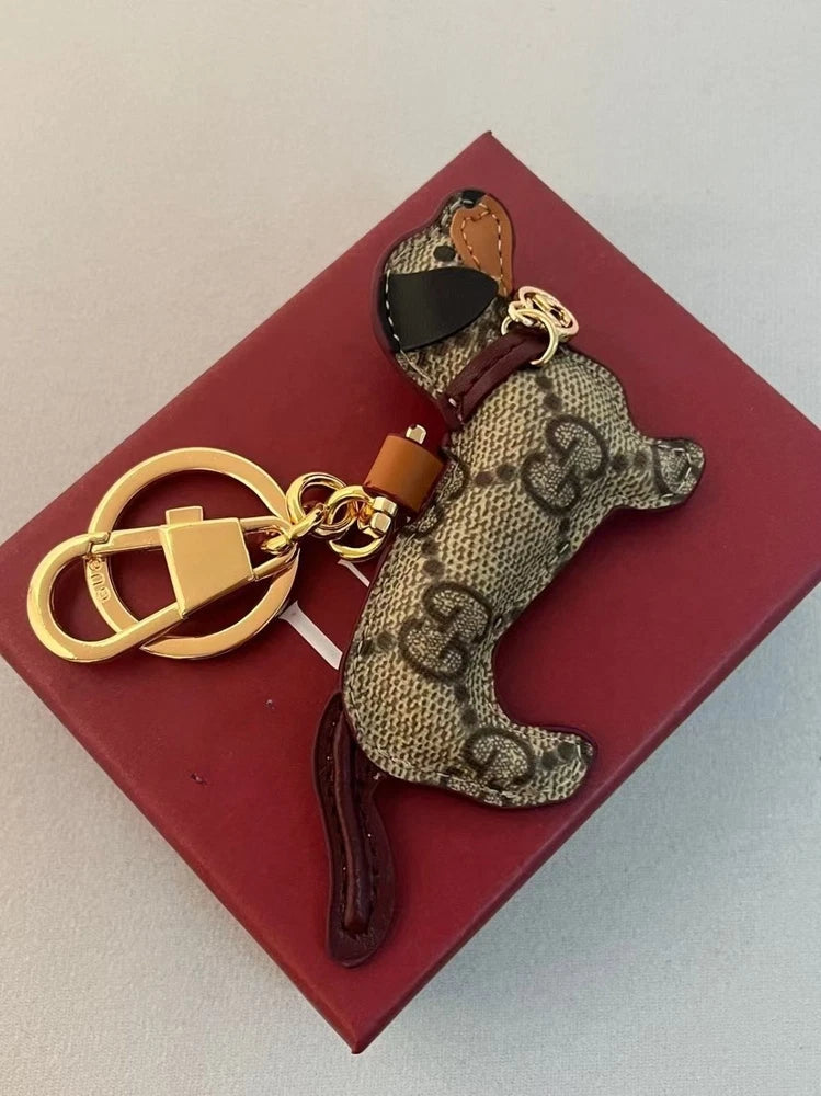 Novelty Charm Handmade Dog Keychain Gift Key chain with New Box Charms