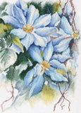 RTO Cross Stitch Kit Blue Clematis stars-M546 Model