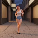 1/64 Scale Figure High Heels Diorama People Realistic Detail Model