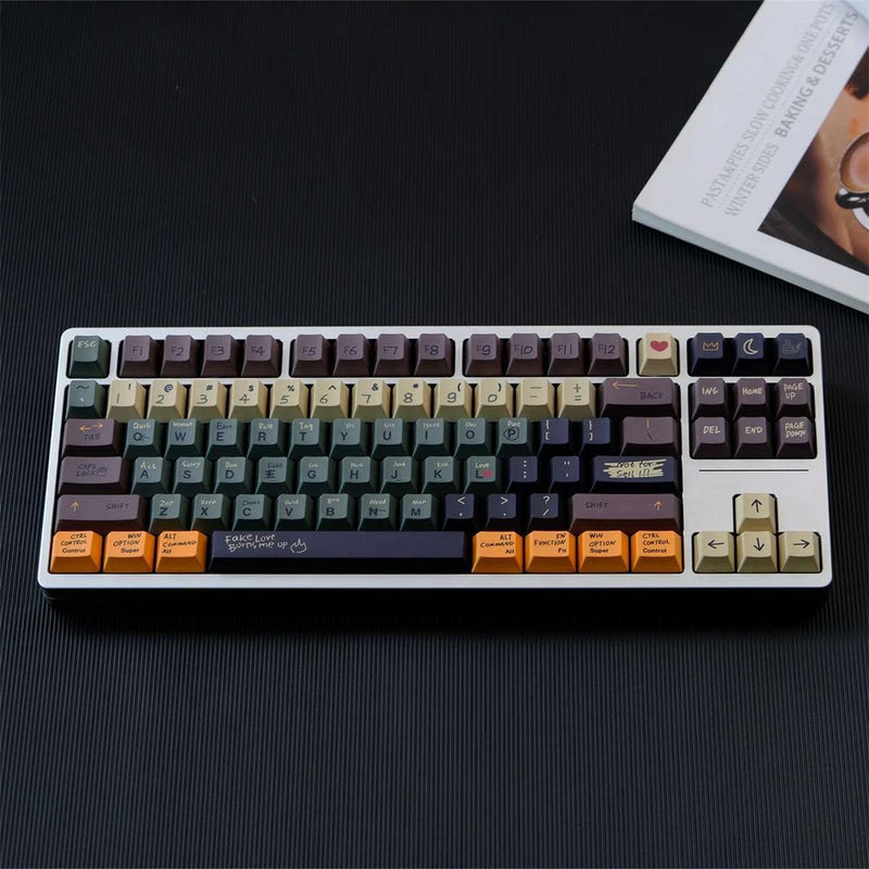 Love Story Theme PBT Dye Subs Cherry Profile Keycap Set -151 Keys Model