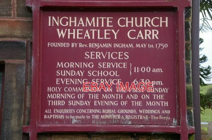 PHOTO  NOTICE BOARD INGHAMITE CHURCH 2006 Model