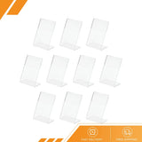 10 x Slant Back Acrylic Sign Holder 3.5