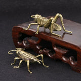 Brass Cricket Statue Ornament Insect Animal Statue Toy House Decoration Gift* Model