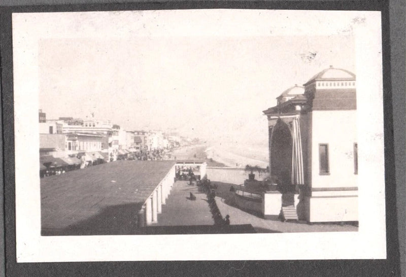 VINTAGE 1922 LOS ANGELES CALIFORNIA LONG BEACH BOARD-WALK PEOPLE ABOUT OLD PHOTO Model